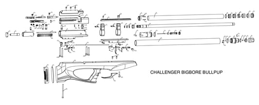 O'RING KIT FOR AEA CHALLENGER BULLPUP BIGBORE .35, .45 & .50 CALIBER