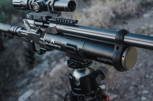 Black Arts Design 52mm Carbon Fiber Tri-Rail w/5 Slot Pic Rail w/ integrated QD swivel