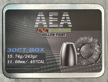 AEA .457 CAL, 243GR CNC HOLLOWPOINT SLUGS - Please note that all ammo sales are final.