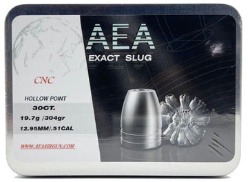 AEA .51 CAL, 304GR CNC HOLLOWPOINT SLUGS - Please note that all ammo sales are final.