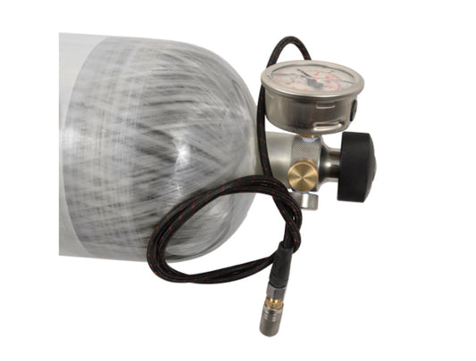 Omega 75 cu/ft (V 6.8L) 4500psi Tank w/ HP3 Valve, Hose and QC's