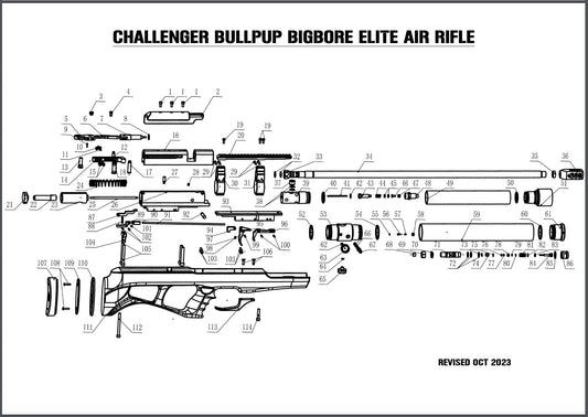 O'RING KIT FOR AEA / FOX AIR POWER CHALLENGER ELITE ALL CALIBERS