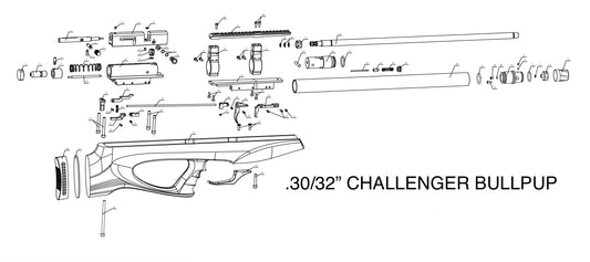 O'RING KIT FOR AEA .30/32" CHALLENGER BULLPUP