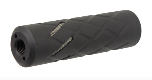0dB Airgun Silencer 110C Black with 1/2" UNF .177/.22CAL-.25CAL-.30CAL