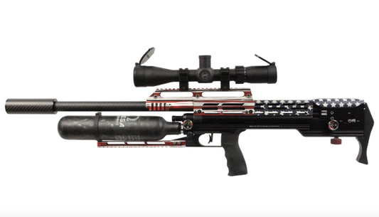 Western Airguns Sidewinder Semi/Full Auto .22, 25 & 30 caliber in Battle Worn Patriot(PREORDER NOW)