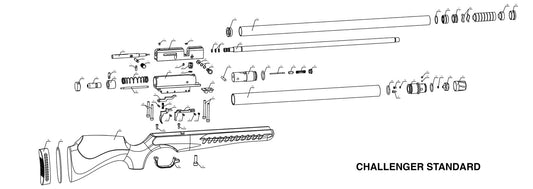 O'RING KIT FOR AEA CHALLENGER STANDARD LENGTH 24"-.22, .25, .30 & .35 CALIBER
