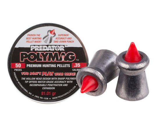 PREDATOR POLYMAG .35 CALIBER 81.01GR PELLETS 1014-01-50