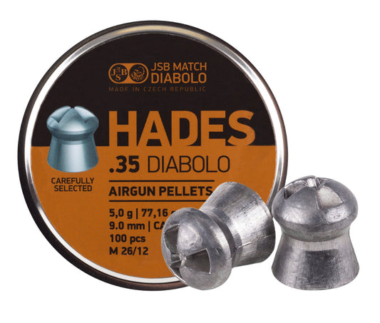 JSB HADES DIABOLO .35 CALIBER 77.16GR PELLETS 546294-100