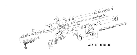 O'RING KIT FOR AEA SF MODELS .22, .25, & .30 CALIBER