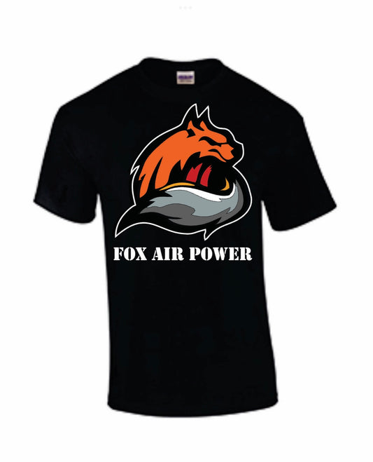 FOX AIR POWER SHORT SLEEVE T-SHIRT BLACK, WHITE & MILITARY GREEN