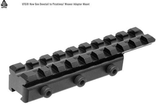 UTG NEW GEN DOVETAIL TO PICATINNY/WEAVER ADAPTER MOUNT - MNT-PMTOWL-A
