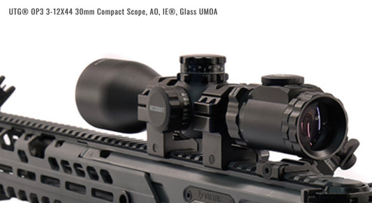 UTG OP3 3-12X44 30MM COMPACT SCOPE, AO, IE, GLASS UMOA OP3-GM3124UMOA