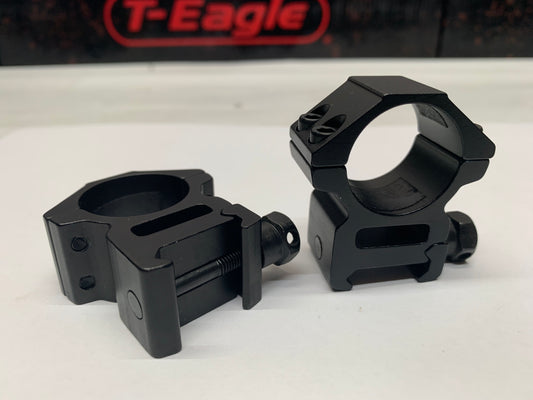 T-EAGLE 25.4MM, PICATINNY, MEDIUM & HIGH SCOPE RINGS