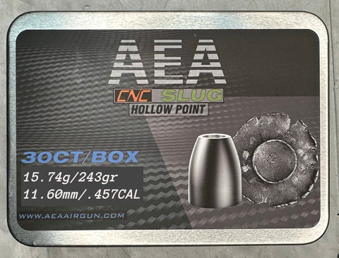 AEA .457 CAL, 243GR CNC HOLLOWPOINT SLUGS