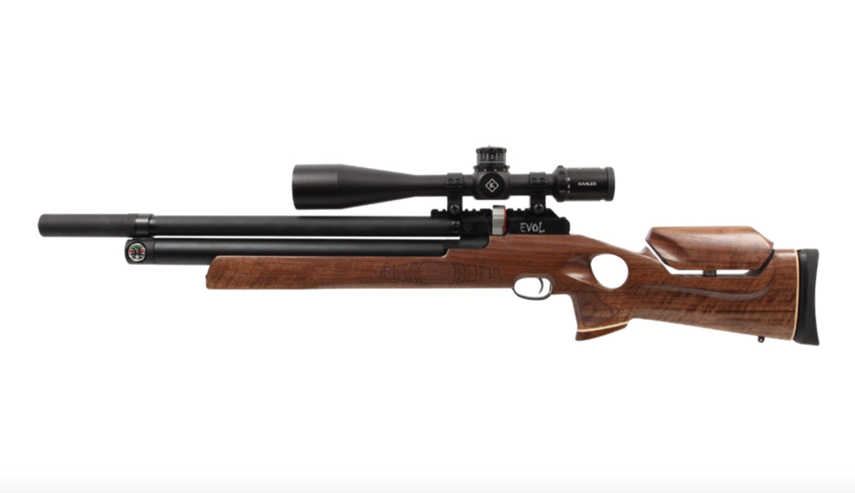 Paradigm Air Rifles American Air Arms Evol Paradigm .22 with Thumbhole Walnut stock – Fox ...