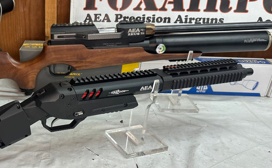 MACABESPEED AEA HARPOON FRONT RAIL BLACK (.45 and .50 only)