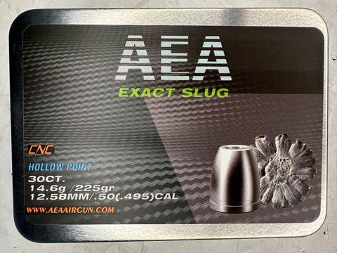 AEA .50 CAL, 225GR CNC HOLLOWPOINT SLUGS