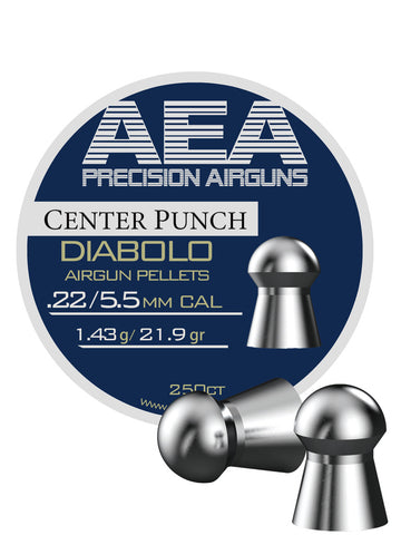 AEA CENTER PUNCH DIABOLO .22 CALIBER, 21.9GR AIRGUN PELLETS 250CT