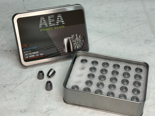 AEA .51 CAL, 304GR CNC HOLLOWPOINT SLUGS - Please note that all ammo sales are final.