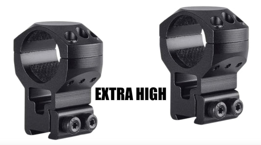 Hawke Tactical Mounts 1in - Extra High, High and Medium - 11mm Dovetail