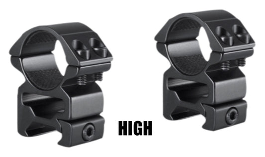 Hawke Match Mounts  - High, Medium and Low 1" - Picatinny/Weaver