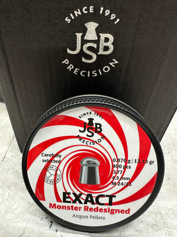 JSB .177 CALIBER 13.43GR EXACT MONTER REDESIGNED PELLETS