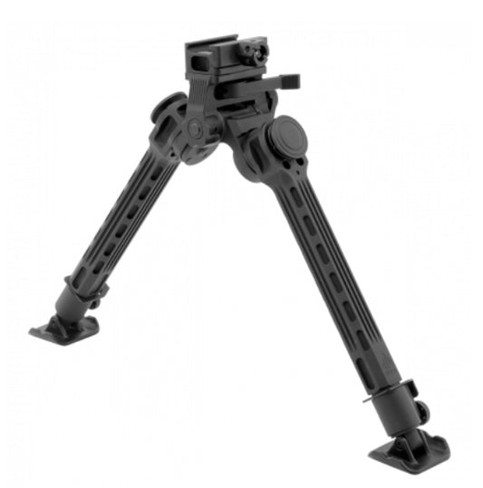 UTG BIG BORE FULL STABILITY BIPOD, 9"-14" CENTER HEIGHT - TL-BPFS01-A