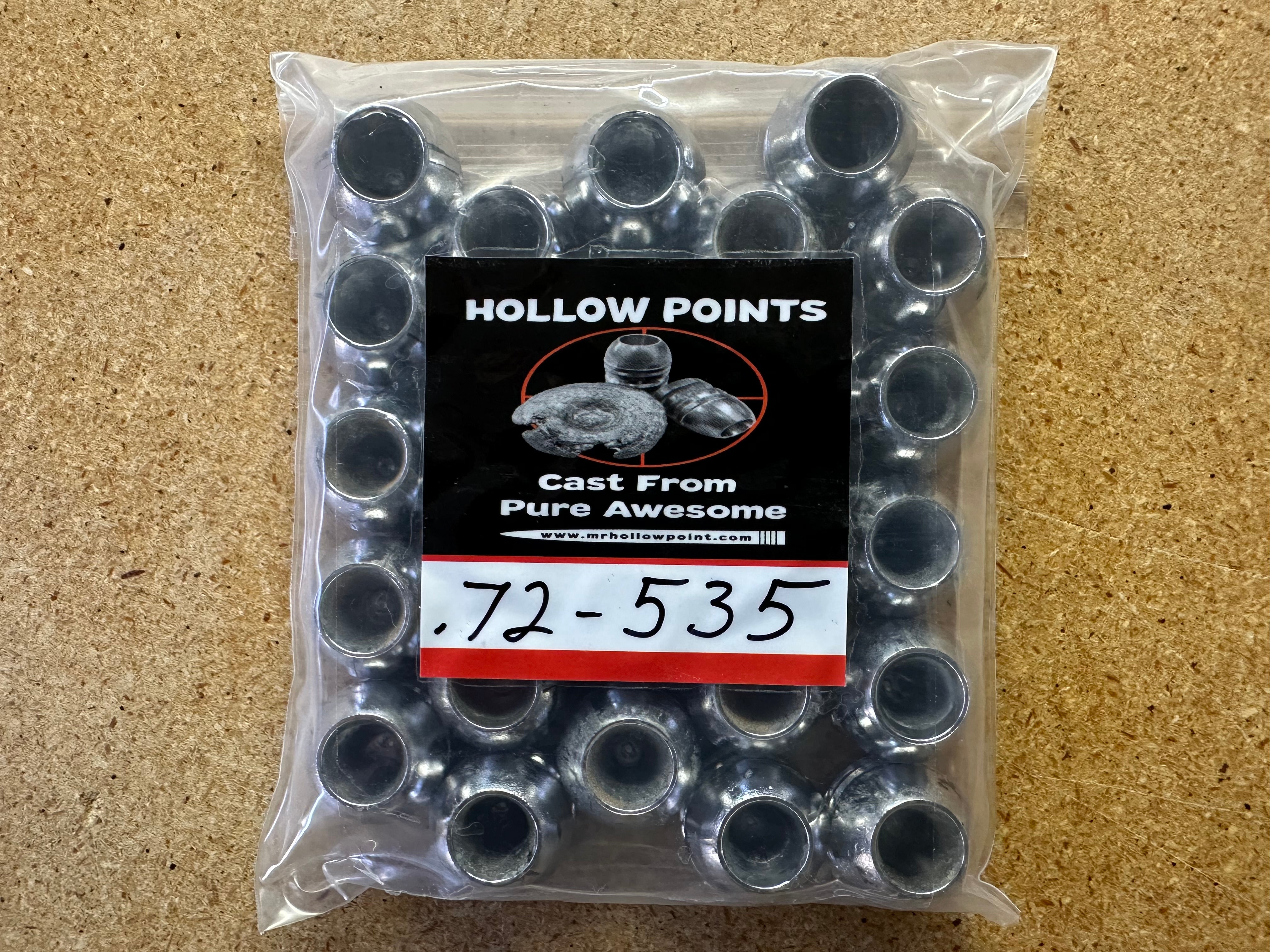 MR HOLLOWPOINT .72 CALIBER AMMO – Fox Air Power Inc