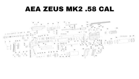 AEA MK2 ZEUS O'RING KITS FOR .58 & .72 CALIBER