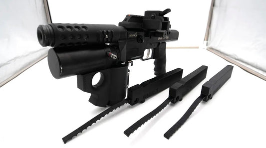 MACABESPEED T9 Black Belt Drive Extended Mag (LEAD PELLET COMPATIBLE)