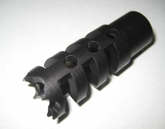 Texoma Custom 18×1 Muzzle Brake BW S45, Element Max, HP Max in 457/50/510, and M50 anodized black