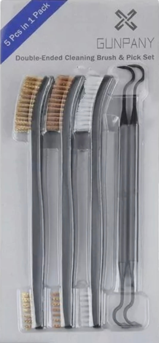 HUMA 5 Pc Cleaning Set Brush and Hooks