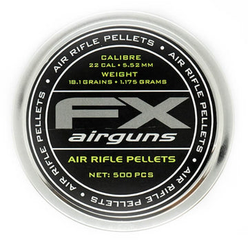 FX .22 Air Rifle Pellets | 500 ct. | 18.1gr