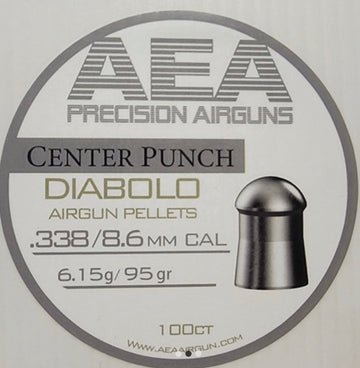 AEA CENTER PUNCH PELLETS .338CAL, 95gr