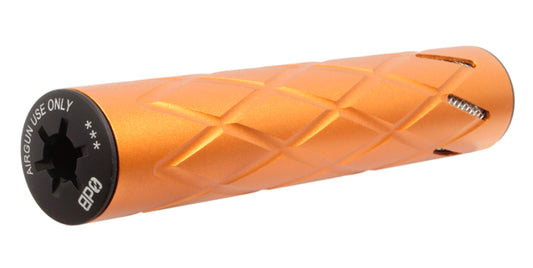 0dB Airgun Silencer 160S Blaze Orange with 1/2" UNF .177/.22CAL-.25CAL-.30CAL