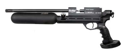 R.A.W. TM1000 CHASSIS PISTOL .177 CF TANK, 20 FT LBS