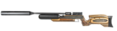 RAW HM1000x LRT – Tan Wood Laminate Air Rifle with Moderator