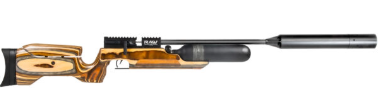 RAW HM1000x LRT – Tan Wood Laminate Air Rifle with Moderator