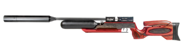 RAW HM1000x LRT – Red Wood Laminate Stock Air Rifle with Moderator