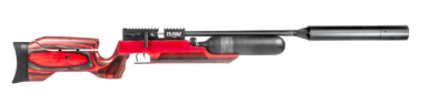 RAW HM1000x LRT – Red Wood Laminate Stock Air Rifle with Moderator