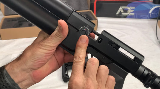 AEA HP SS SEMI-AUTO AIR PISTOL .22, .25 & .30 WITH TAKEDOWN FOLDING STOCK