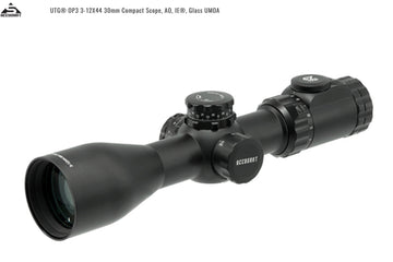 UTG OP3 3-12X44 30MM COMPACT SCOPE, AO, IE, GLASS UMOA OP3-GM3124UMOA